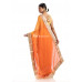 Contrast Color Pallu Design Pure Georgette Silk Saree With Zari Lace Border (KR1763)