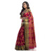 Handloom Silk Cotton Saree With Copper Zari Weaving Work And Contrast Color Border (KR2188)