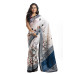 Pure Bishnupuri Silk Saree With Batik Printed On All Over Base And Striped Work On Border And Pallu Portion - With Silk Mark (KR2191)