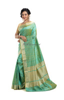 Premium Quality Pure Katan Silk Saree With Golden Colour Traditional Weaving Banarasi Butta (KR2143)