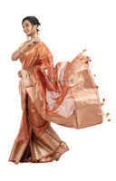 Reshmi Tissue Silk Saree With Traditional Banarasi Weaving Border And Pallu (KR2149)