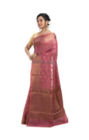 Dupion Silk Cotton Saree With All Over Copper Golden Zari Traditional Banarasi Weaving Work (KR2145)