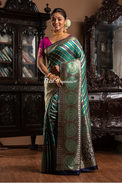 All Over Fine Self Weaving Silk Saree (KR2002)