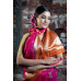 Organza Banarasi Silk Saree With All Over Embroidery Work Design Saree (KR819)