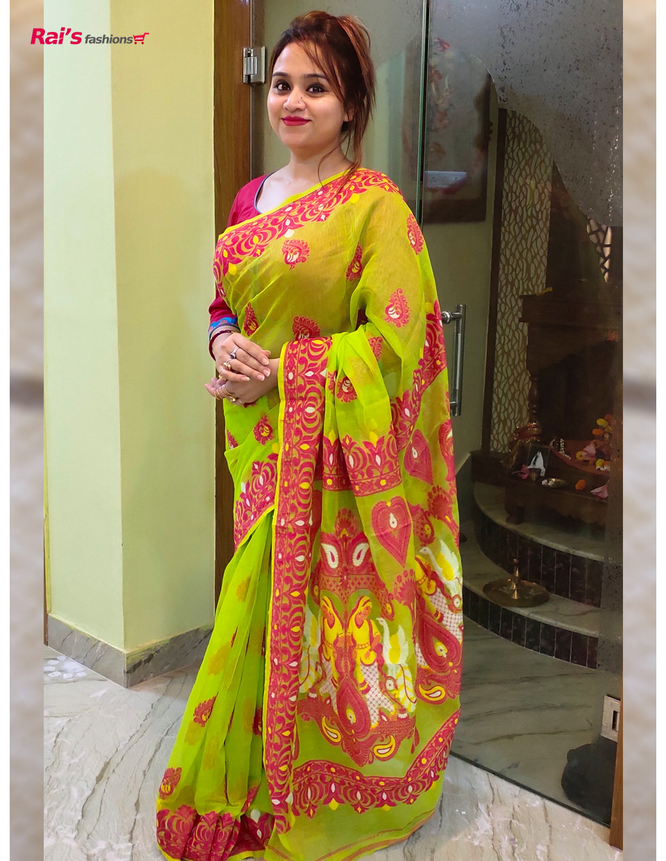 Soft dhakai jamdani saree Clothing Womens Clothing 