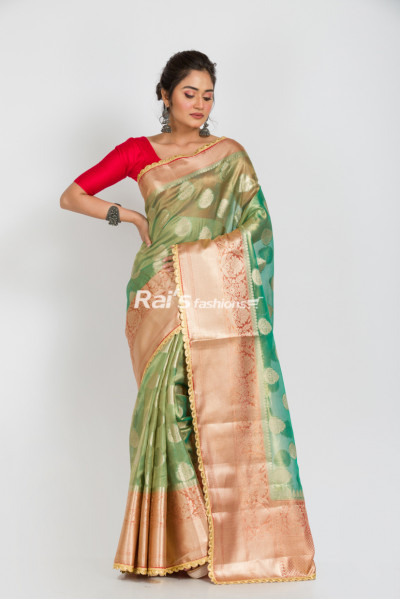 Designer Reshmi Tissue Silk Benarasi Saree (RAI252)