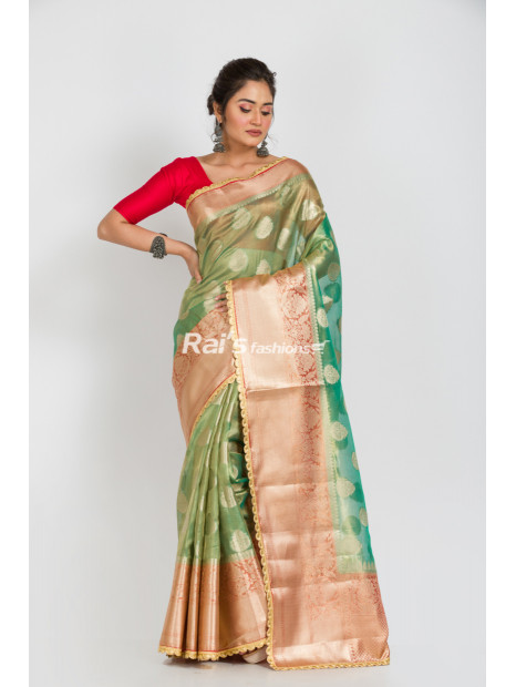 Designer Reshmi Tissue Silk Benarasi Saree (RAI252)