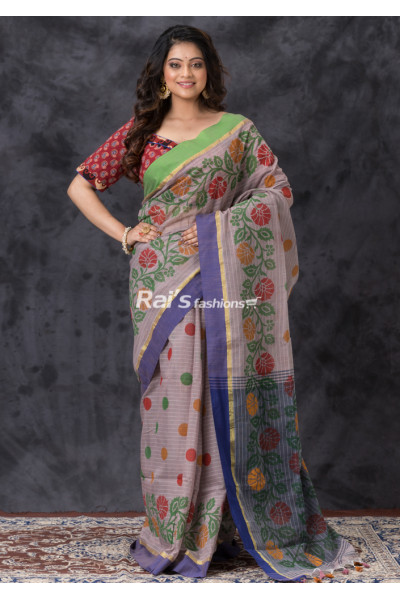 All Over Printed Cotton Silk Saree (KR1267)