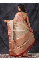 Banarasi Border And Pallu Weaving Organza Silk Saree (KR1286)