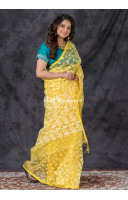 All Over Traditional Jamdani Work Design Muslin Silk Saree (KR1357)