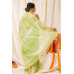 All Over Embroidery Worked Silk Linen Saree (KR1094)