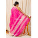 All Over Embroidery Worked Soft Silk Saree With Stripes Pattern Pallu (KR1149)