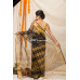 All Over Golden Butta Weaving Pure Muslin Silk Saree (KR1160)