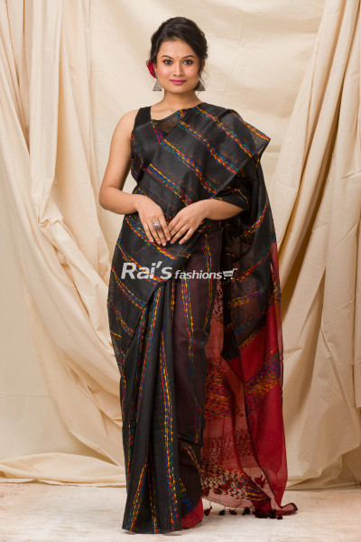 All Over Self Weaving Work Design Soft Silk Saree (KR1134)