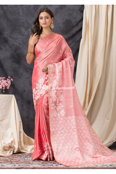 All Over Butta Weaving Satin Kathan Silk Saree (KR1430)