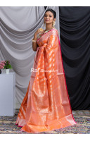 Orange Matka Silk Saree (KR1433) Orange Matka Silk Saree (KR1433)