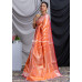 Orange Matka Silk Saree (KR1433)