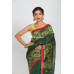 Natural Fabric Linen By Linen With Dhakai Weaving Pattern Border Work Designed Saree (RAI391)