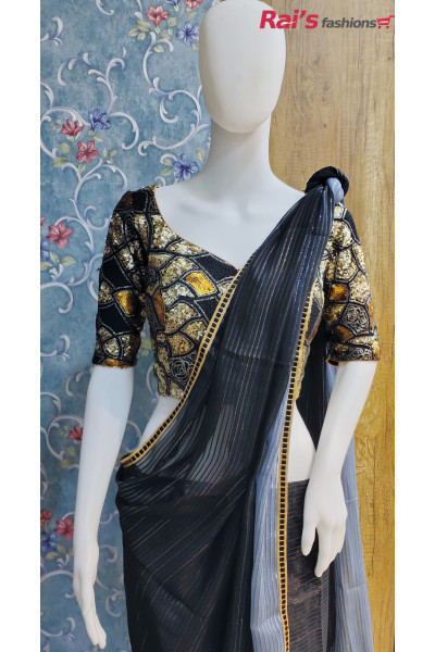 All Sequence Worked Silk Designer Blouse (KRBL1548) 