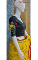 Embroidery Worked Butter Silk Designer Blouse (KRBL1582)