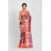 Premium Quality Silk Linen Saree With Digital Print All Over And Zari Weaving Border (RAI271)