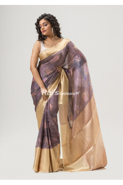 All Over Digital Printed Soft Silk Saree (KR1624)