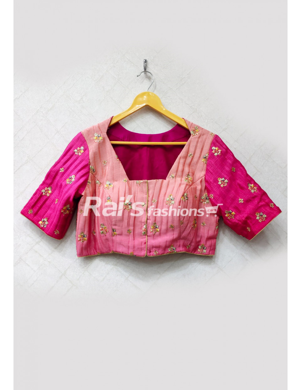 Silk Material With Heavy Embroidery Designer Blouse (RAI3898)