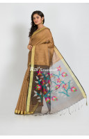 Handloom Matka Muslin Silk Jamdani Work Saree (RAI303)