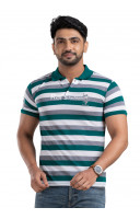 Men's Polo Striped Regular Fit T-shirt (NS65)