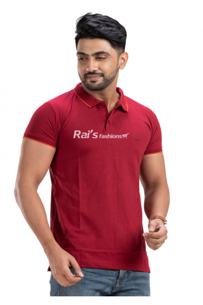 Solid Collar Neck Polo T-shirt (NS66)