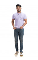 Men Lavender Solid Polo Collar T-shirt (NS67) Men Lavender Solid Polo Collar T-shirt (NS67)