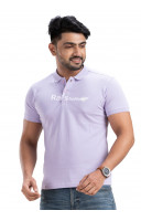 Men Lavender Solid Polo Collar T-shirt (NS67) Men Lavender Solid Polo Collar T-shirt (NS67)