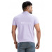 Men Lavender Solid Polo Collar T-shirt (NS67)