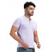 Men Lavender Solid Polo Collar T-shirt (NS67) Men Lavender Solid Polo Collar T-shirt (NS67)