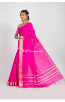 Handloom Tussar Eri Silk With Weaving Border (RAI335)