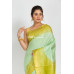 Handloom Tussar Silk Saree With Zari Border And Contrast Color Dye Border And Pallu (RAI336)
