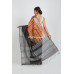 Handloom Silk Cotton Saree With All Over Shibori Printed And Silver Zari Border (RAI347)