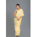 Silk Linen Saree With Fine Handweaving Heavy Worked Border And All Over Base Laheria Pattern Design (RAI357)
