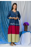 Premium Quality Cotton Long Gown (RAI469)