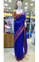 Royal Blue Color Pure Matka Silk Saree With Banarasi Weaving Border And Pallu (RD4)