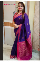 Pure Matka Silk Saree With Benarasi Weaving Border And Pallu (RAID041)