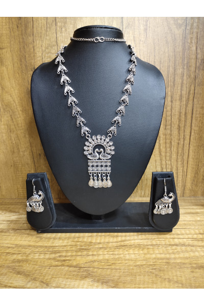 Silver Oxidize Charms And Pendant Combine Fancy Jewellery And Earrings (RAI373)