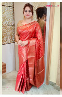 Pure Dupion Silk Saree With Fine Weaving Work All Over (23HBR25)
