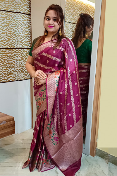 Soft Silk Saree With Benarasi Weaving Work (RAIRESH123)
