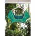 Lace Border Design Jade Green Silk Designer Blouse (KRBL1175)
