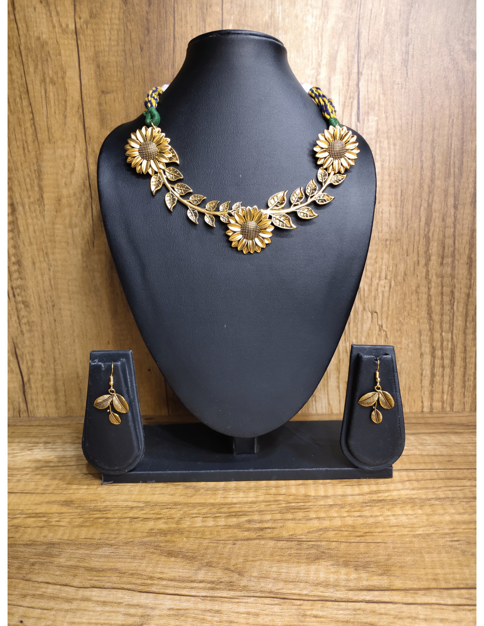 Golden Pendant And Cotton Thread Handcrafted Smart Look Jewellery (KR426) Golden Pendant And Cotton Thread Handcrafted Smart Look Jewellery (KR426)