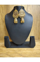 Golden Oxidized Charms Combine Handmade Earrings (KR83)