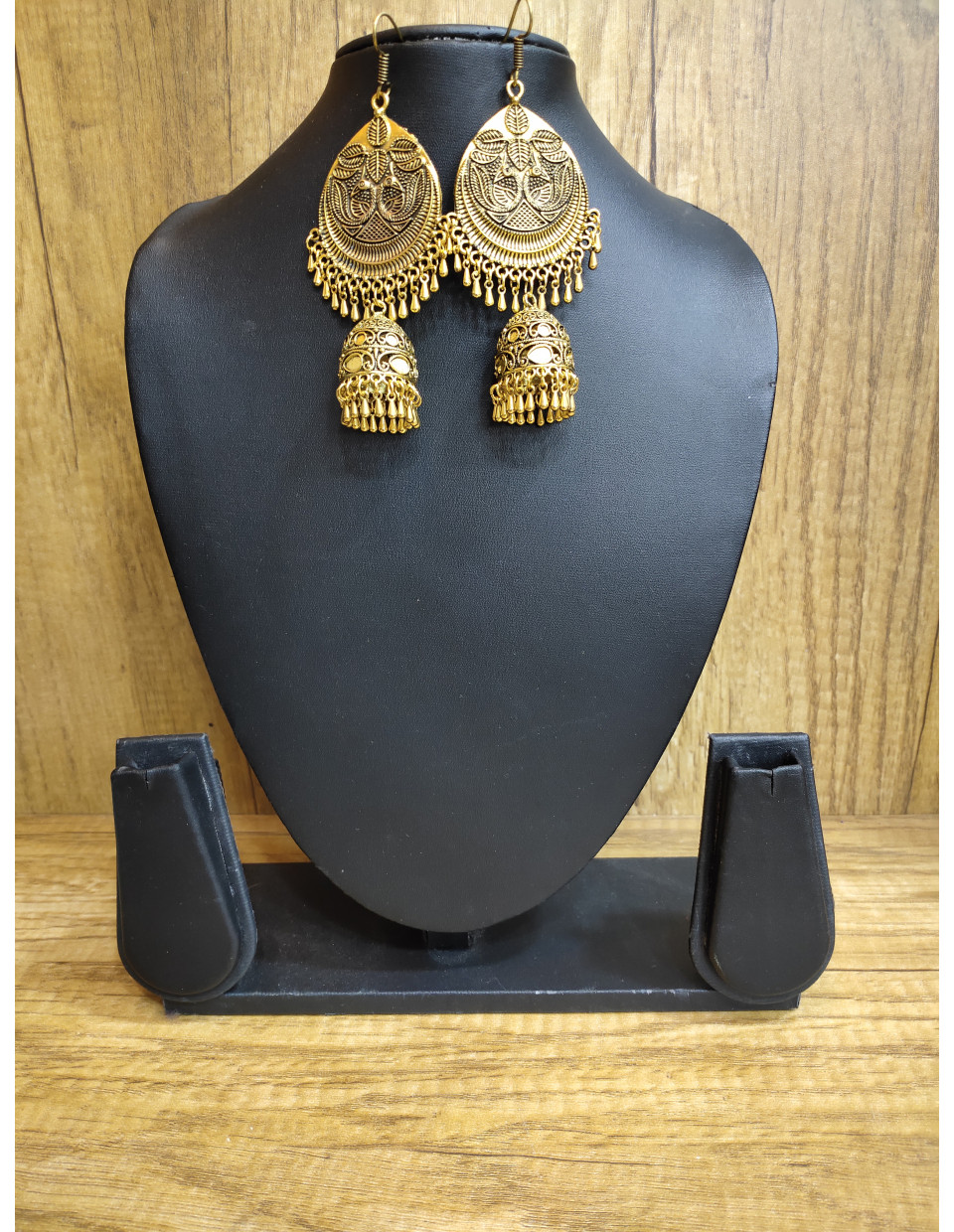 Golden Oxidized Charms Combine Handmade Earrings (KR83) Golden Oxidized Charms Combine Handmade Earrings (KR83)