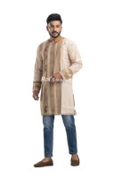Ethnic Style Cotton Jamdani Work Punjabi For Men (NS89) Ethnic Style Cotton Jamdani Work Punjabi For Men (NS89)