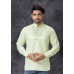 Lime Green Short Kurta For Men (KR1274)